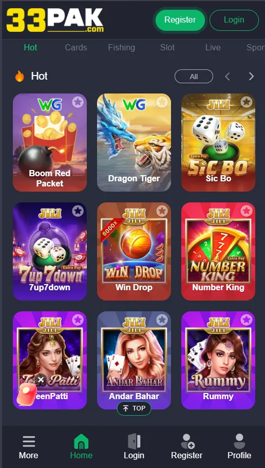 33PAK game